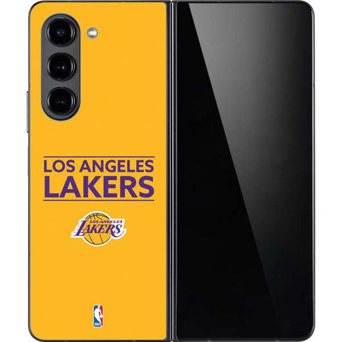NBA Los Angeles Lakers Standard - Gold Galaxy Z Fold5 5G Skin